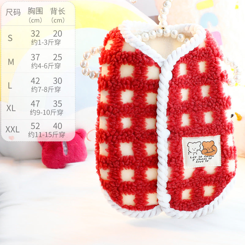 Thick Cotton Dog & Cat Vest - Warm Velvet Coat for Small Pets | cutierstore.com - Cutier Store