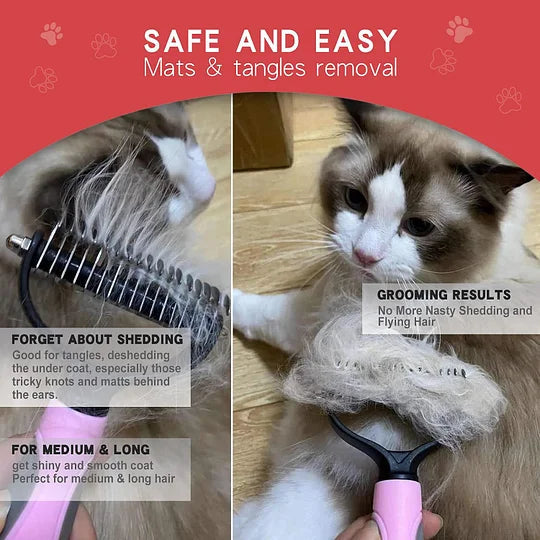 Pet Cat Grooming Brush for Shedding Hair Removal Tool - Cutier Store