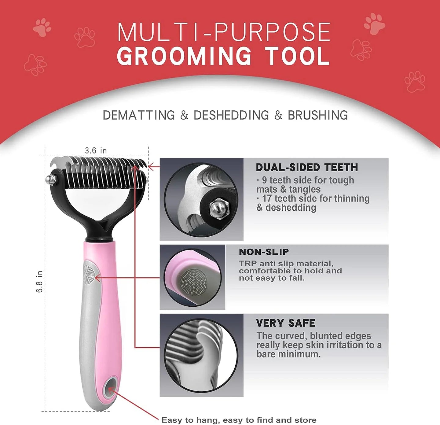 Pet Cat Grooming Brush for Shedding Hair Removal Tool - Cutier Store