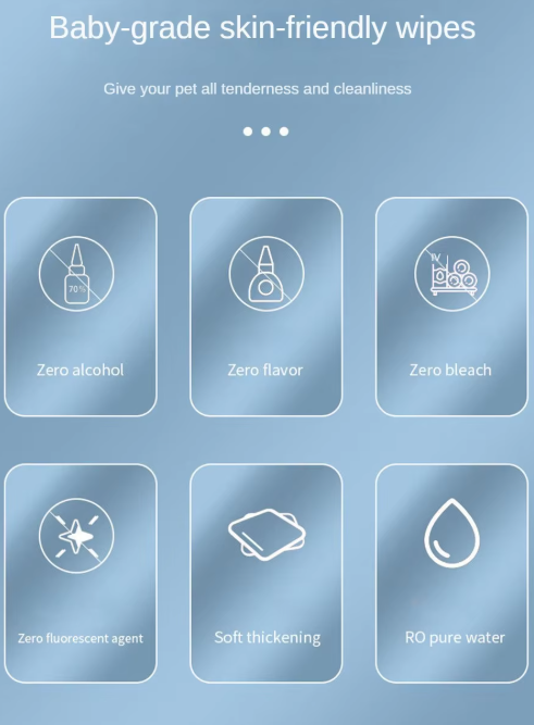 Pet Cleaning Wipes – Gentle, Hypoallergenic & Easy Paw and Fur Care (80pcs) - Cutier Store