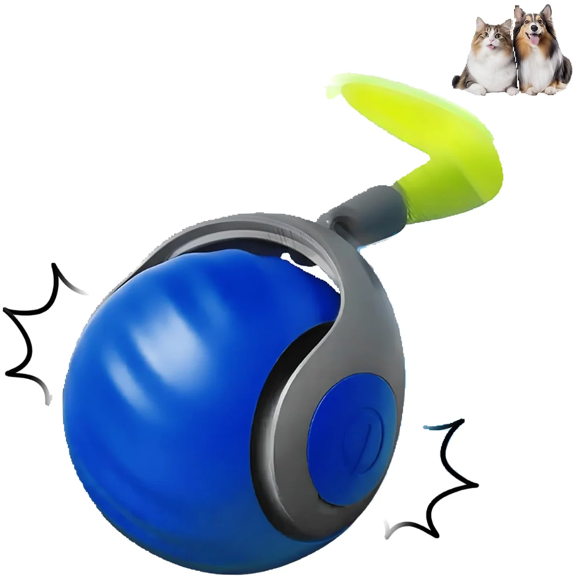 Smart Speedy Tail 2.0 – Automatic Motion Toy Ball for Cats & Dogs - Cutier Store