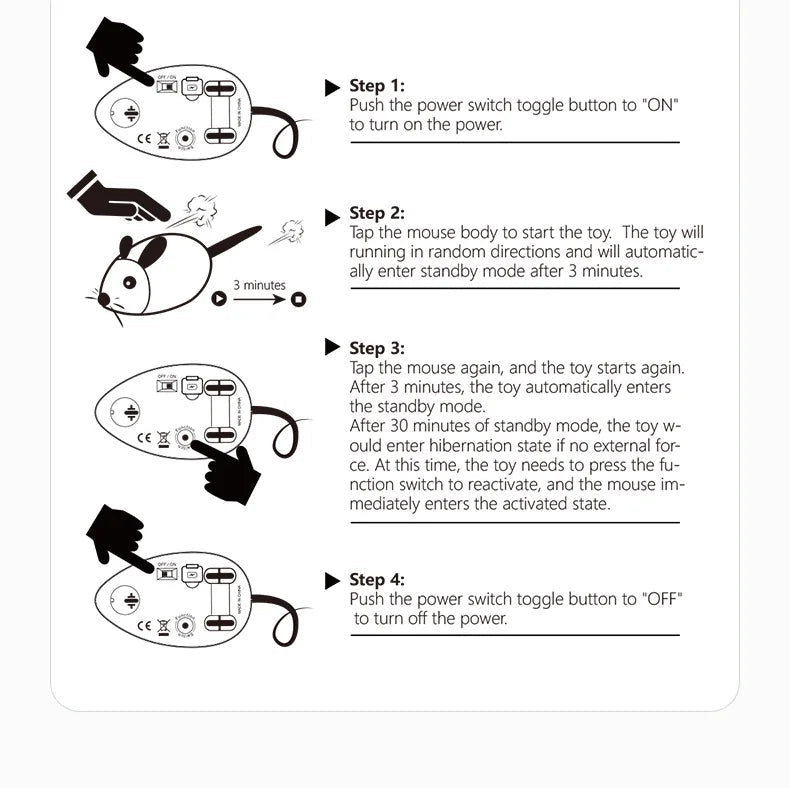 Rechargeable Moving Mouse Cat Toy – Interactive Sound & Motion for Kittens - Cutier Store