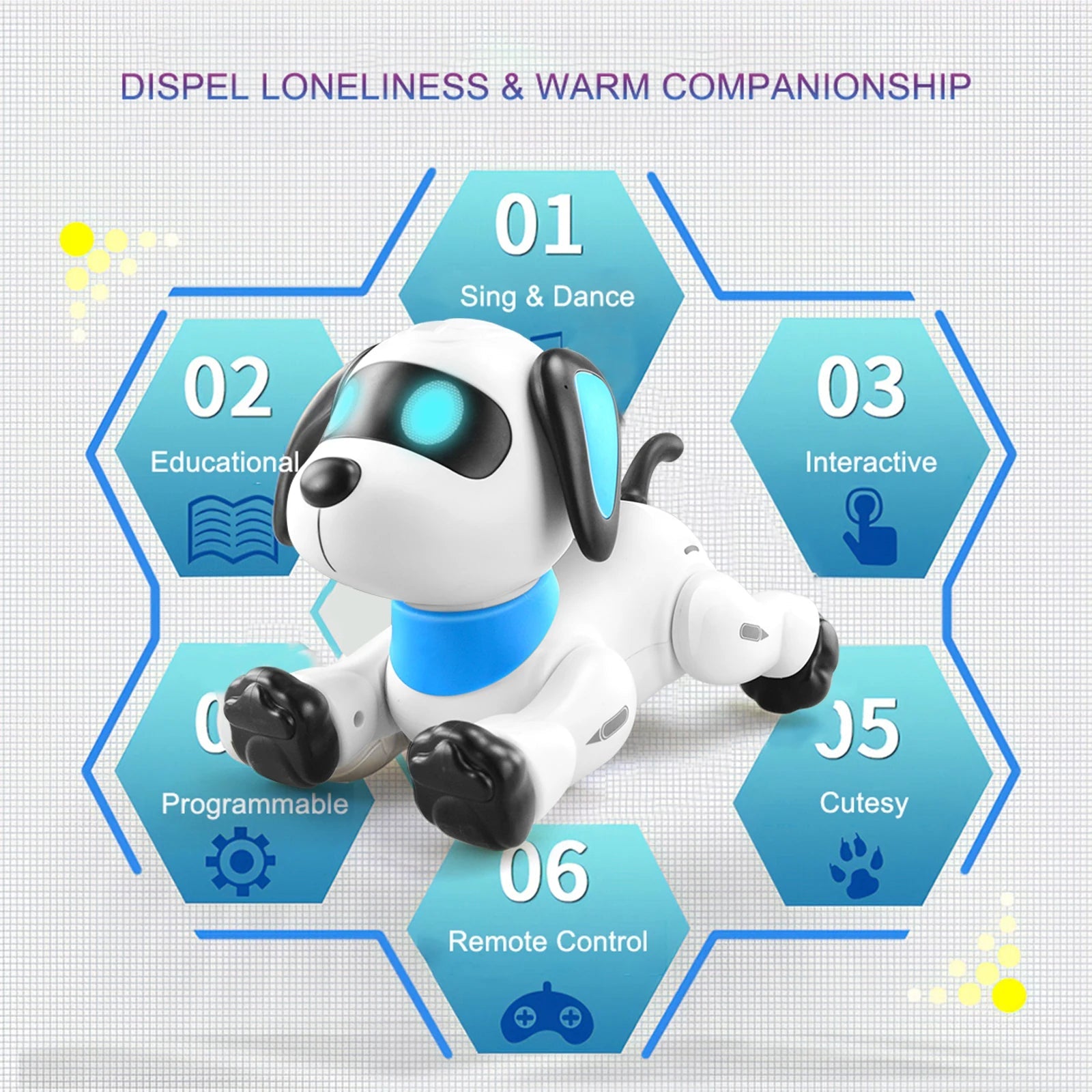 Smart Robot Puppy Voice Remote Control music dance Toy - Cutier Store
