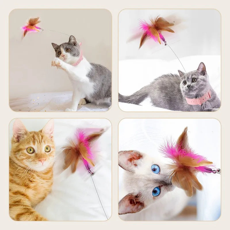 Cat Feather collar amusing stick - Cutier Store