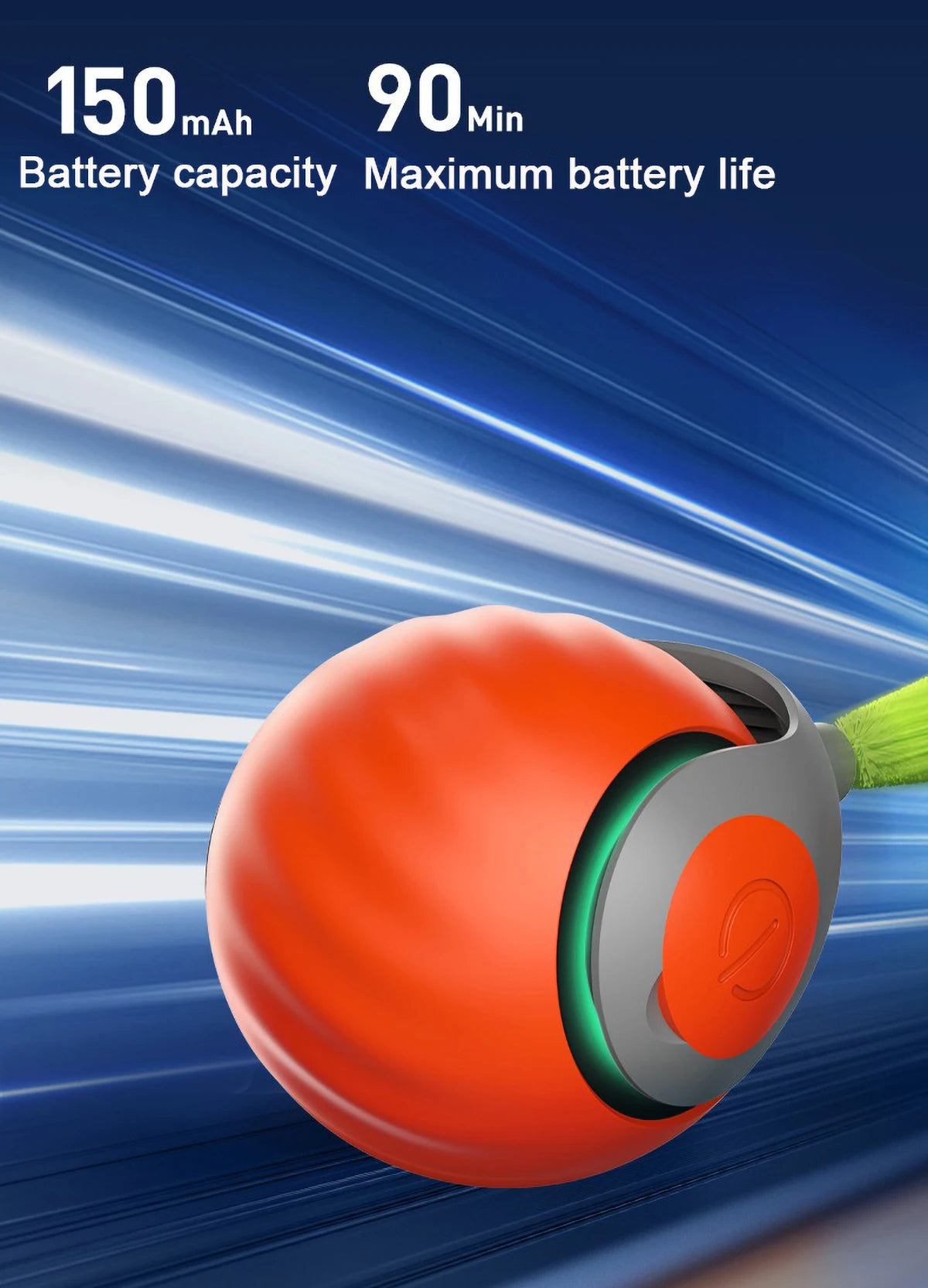 Smart Speedy Tail 2.0 – Automatic Motion Toy Ball for Cats & Dogs - Cutier Store