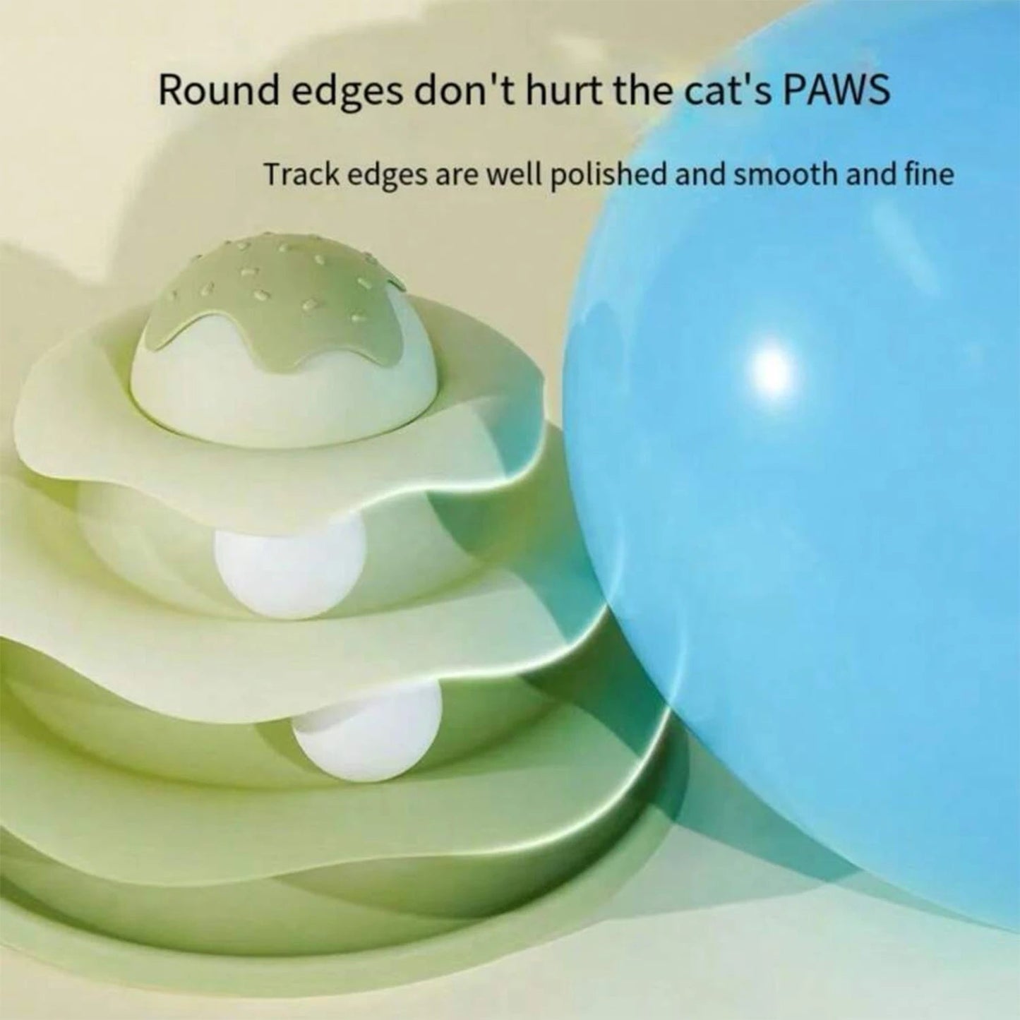 Cat Track Toy – Spinning Tower Ball Roller for Endless Fun - Cutier Store