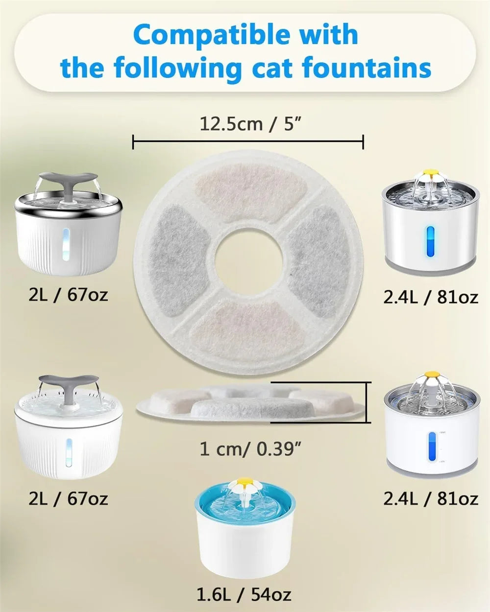 Dog Cat Fountain Water Filters - Cutier Store