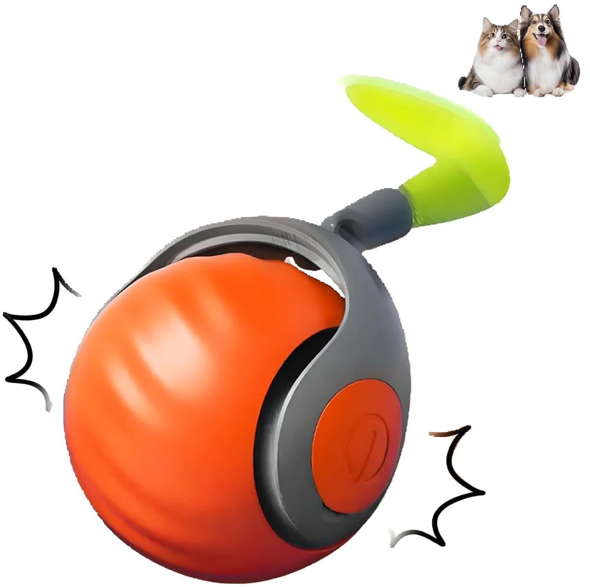 Smart Speedy Tail 2.0 – Automatic Motion Toy Ball for Cats & Dogs - Cutier Store