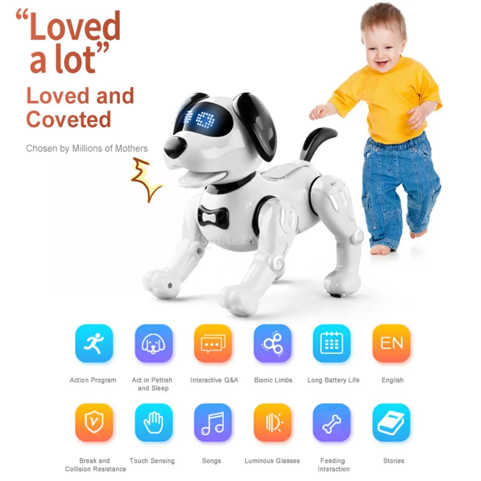 Smart Robot Puppy Voice Remote Control music dance Toy - Cutier Store