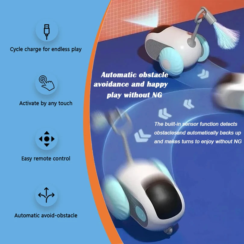 Smart Gravity Cat Toy Car – Interactive Automatic Moving Mouse - Cutier Store