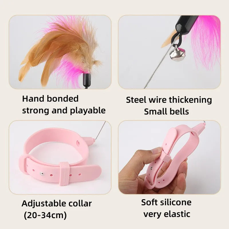 Cat Feather collar amusing stick - Cutier Store