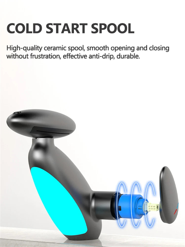 LED Temperature-Sensitive Pull-Out Basin Faucet – 360° Rotating with Ambient Light