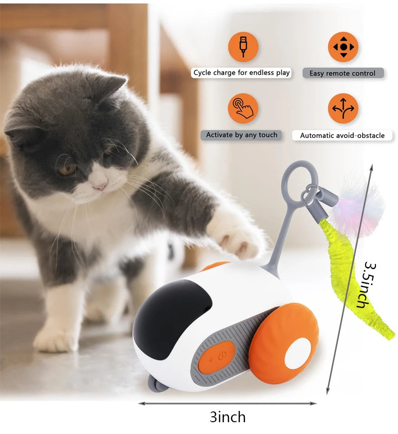 Smart Gravity Cat Toy Car – Interactive Automatic Moving Mouse - Cutier Store