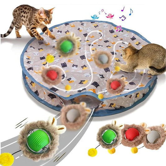 Smart Motion-Activated Cat Toy – Fast Rolling Hide & Seek Ball - Cutier Store