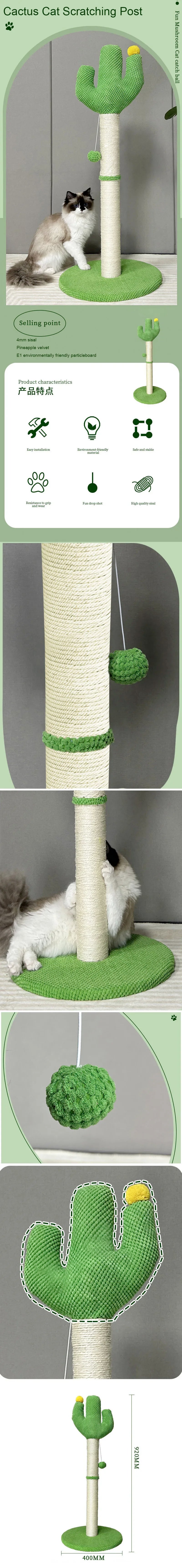 Cactus Cat Scratching Board – Fun & Durable Scraper for Cats - Cutier Store