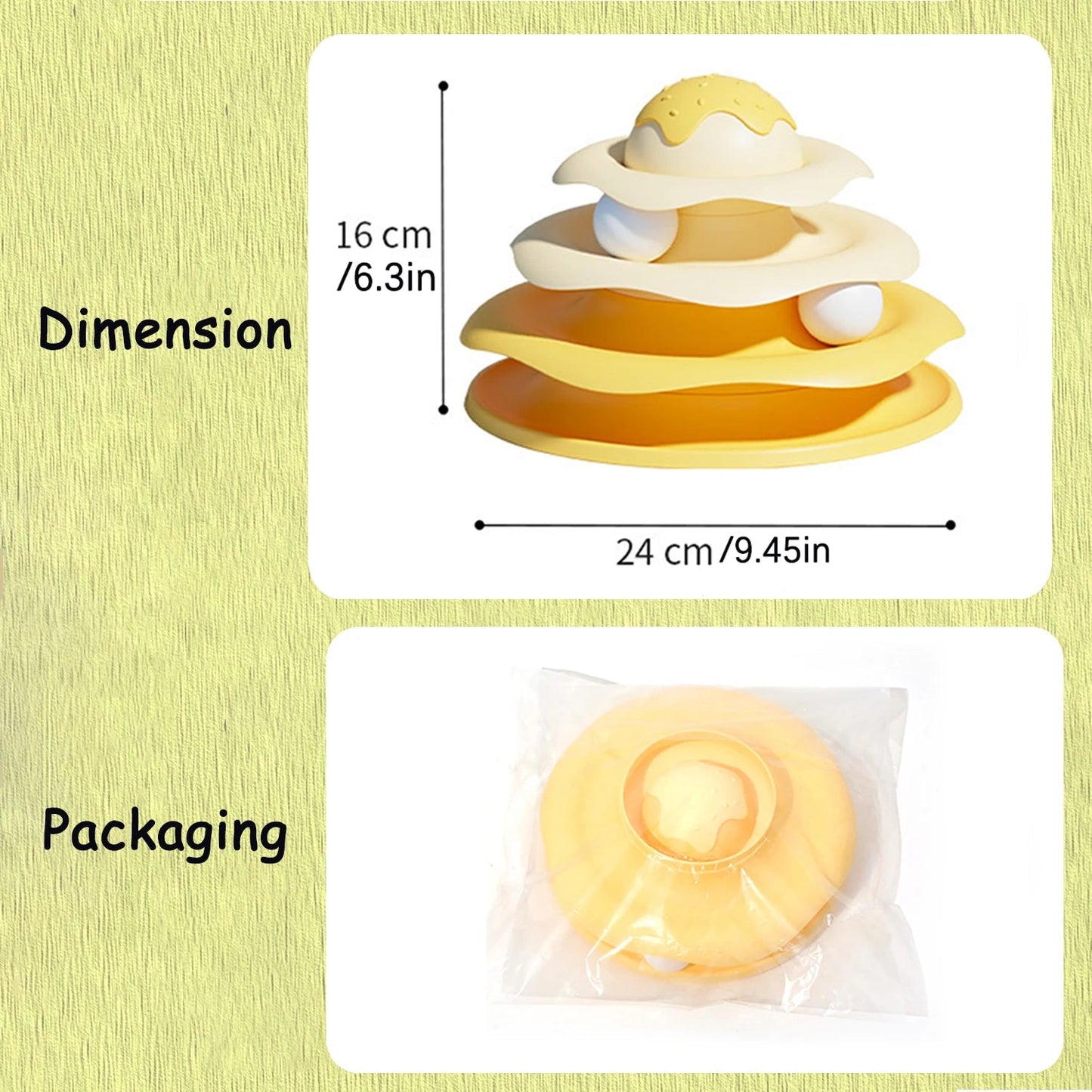 Cat Track Toy – Spinning Tower Ball Roller for Endless Fun - Cutier Store