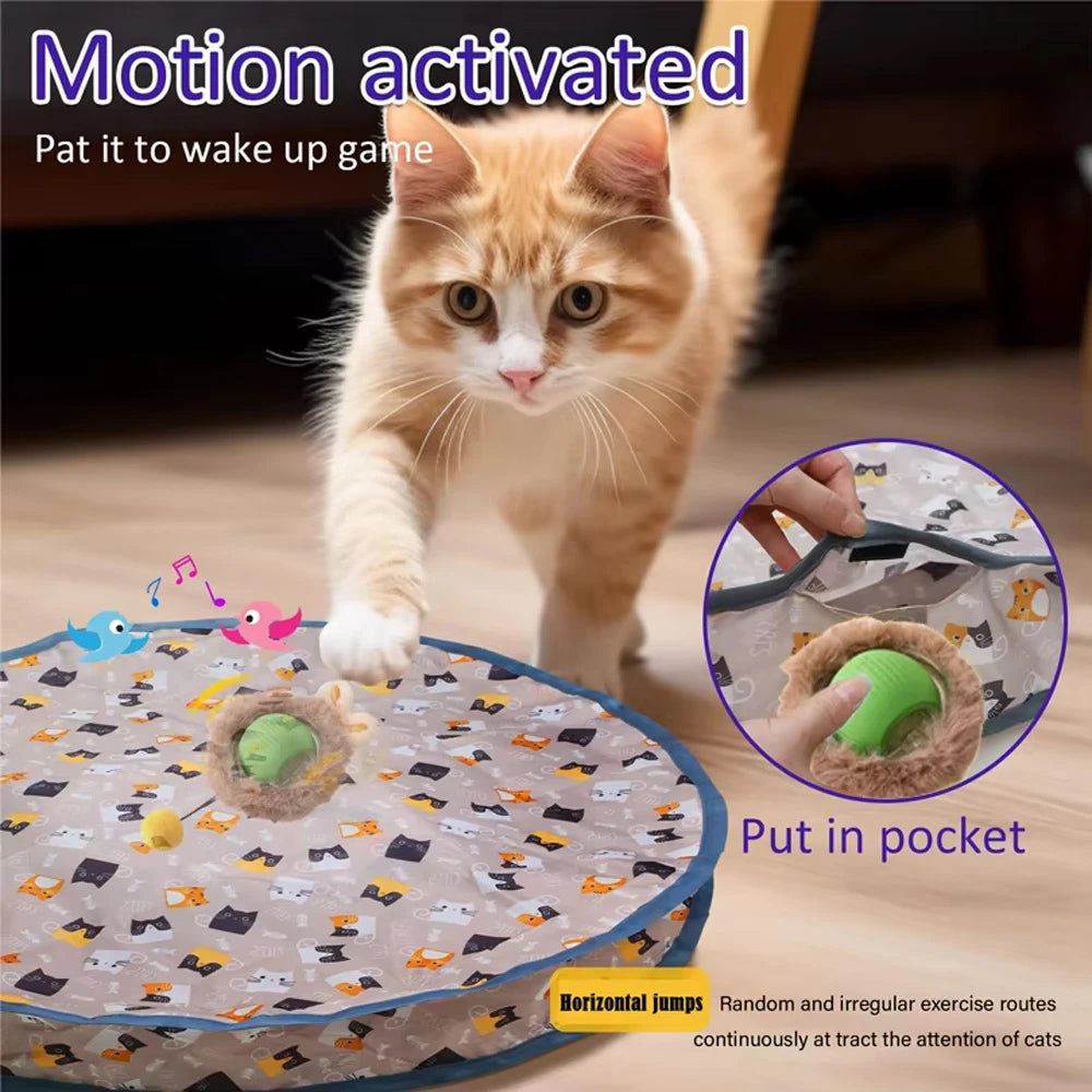 Smart Motion-Activated Cat Toy – Fast Rolling Hide & Seek Ball - Cutier Store