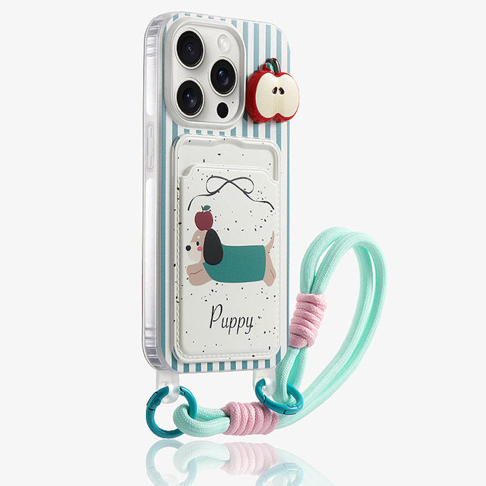 Cartoon Design Card Holder Phone Case