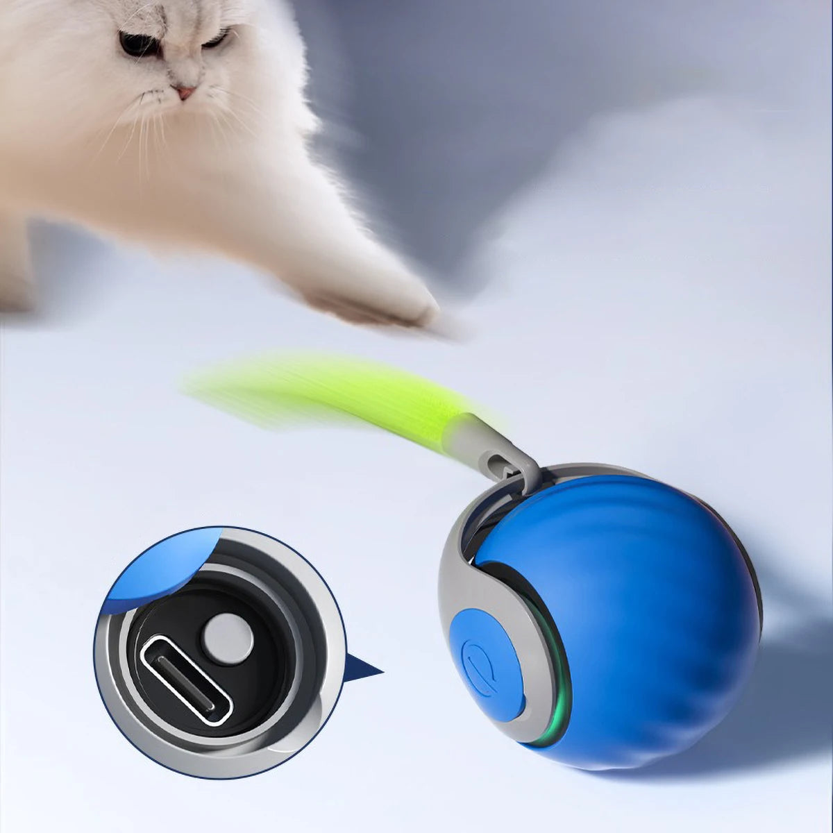 Smart Speedy Tail 2.0 – Automatic Motion Toy Ball for Cats & Dogs - Cutier Store