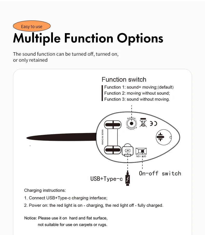 Rechargeable Moving Mouse Cat Toy – Interactive Sound & Motion for Kittens - Cutier Store