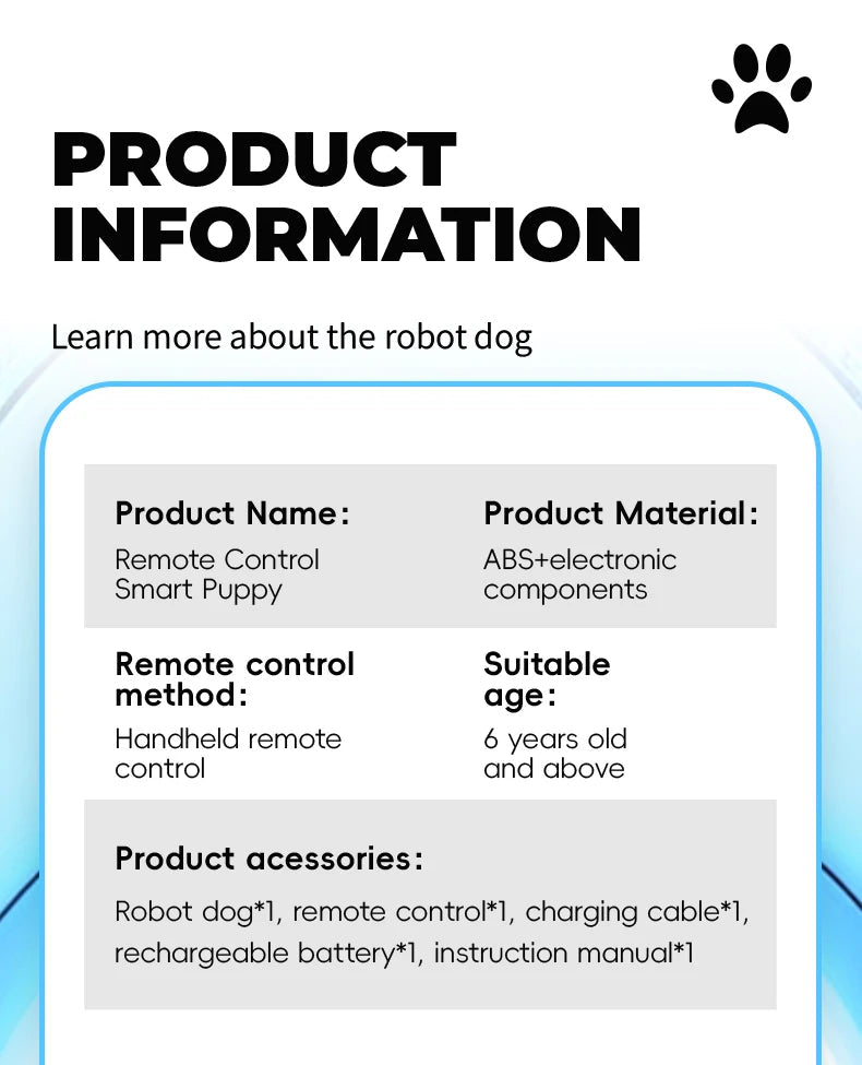 Robot Puppy Smart Toy Birthday Gifts for Kids - Cutier Store