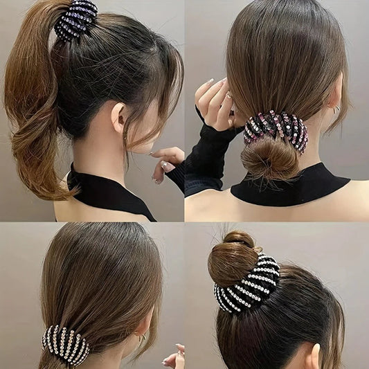 Stone Hair Clip Creative Ponytail - Cutier Store