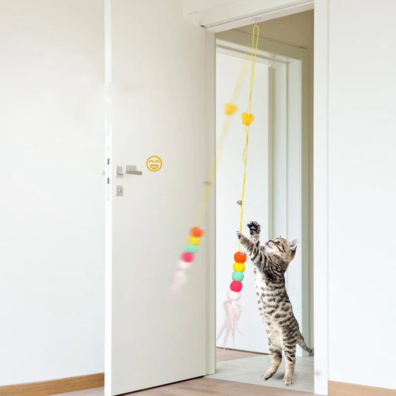 Cat interactive thread hunting Feather toy - Cutier Store