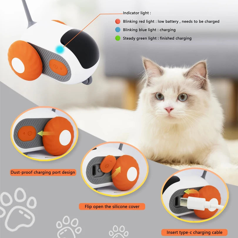 Smart Gravity Cat Toy Car – Interactive Automatic Moving Mouse - Cutier Store