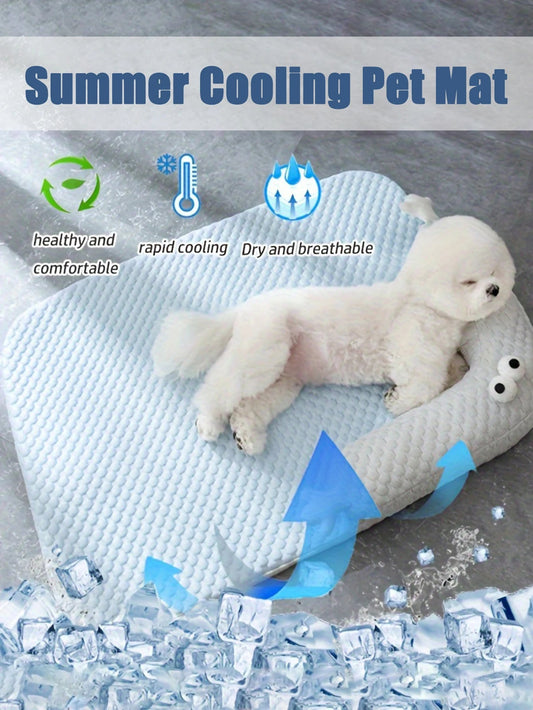 : Summer Cooling Pet Mat – Breathable & Absorbent Sleeping Pad for Cats & Dogs - Cutier Store
