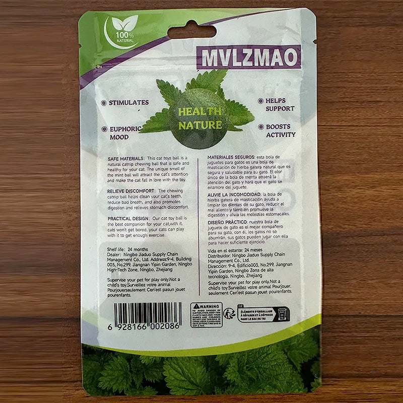 Edible Catnip Ball – Fun, Healthy & Digestive Treat for Cats - Cutier Store