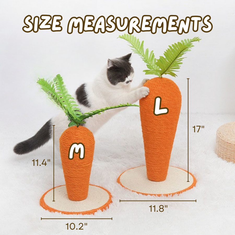 Cute Cat carrot Scratching Post - Cutier Store