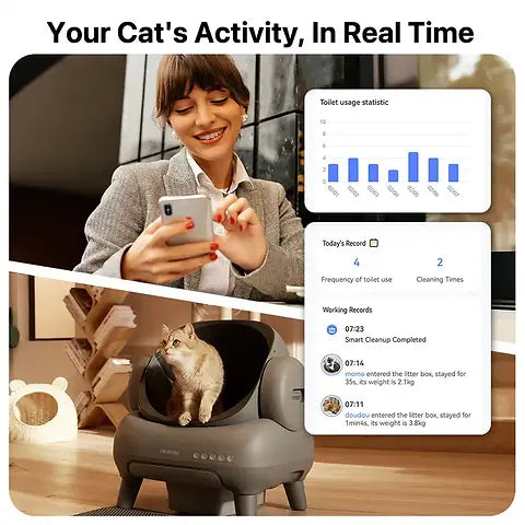 Smart cat litter box luxury style - Cutier Store