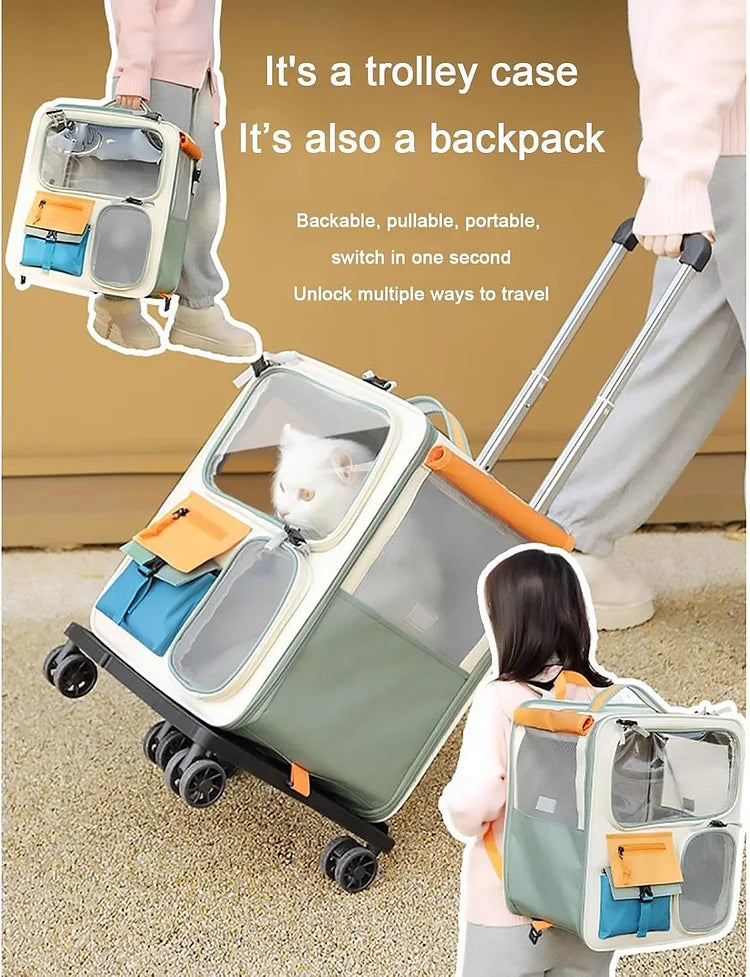 Pet Carrier Large Trolley Bag - Cutier Store