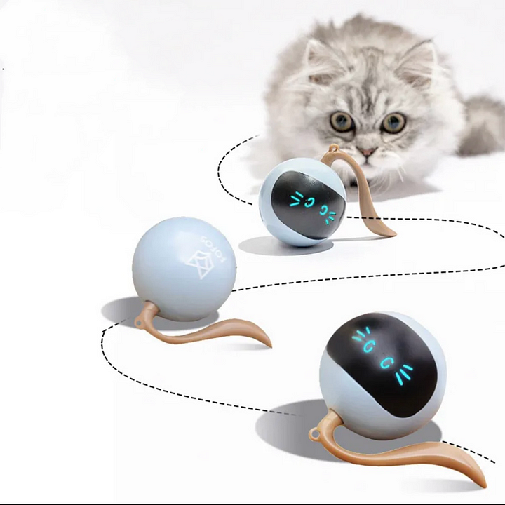 Cat Toys 360°Self Rolling smart Interactive Ball Hunting Toy - Cutier Store
