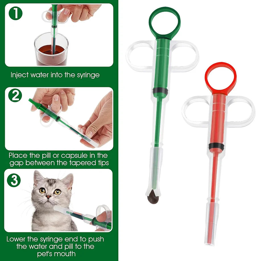 2 Pieces Pet Pill Plunger Popper for Small Cats Dogs Medicine feeder - Cutier Store