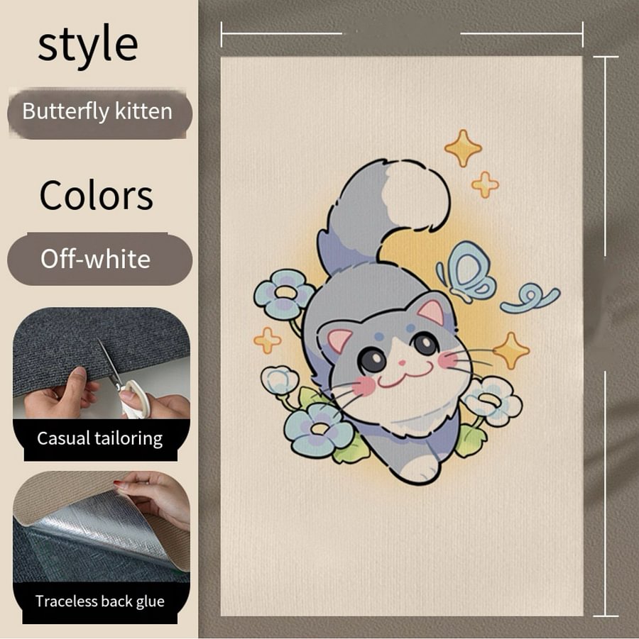 Sofa Protecting Post Carpet Mat Cat Climbing Wall,Cat Scratching sticky fabric Post - Cutier Store