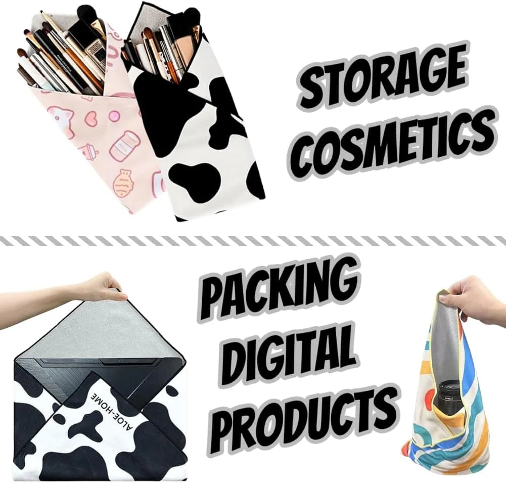 Cute Pet Grooming Wrap Cloth – Multi-Functional Velcro Cat Wrap & Travel Cosmetic Organizer - Cutier Store