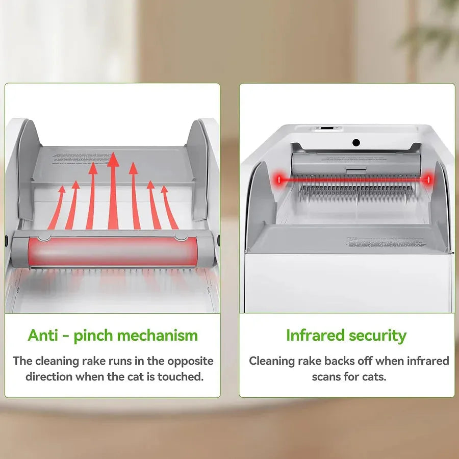 Self Cleaning Litter Box, Upgraded Automatic Cat Litter Box - Cutier Store