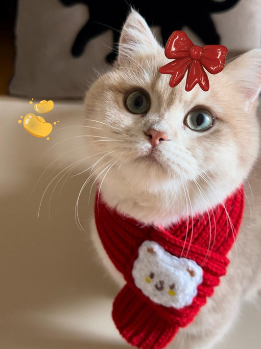Christmas Cat & Dog Charming scarf