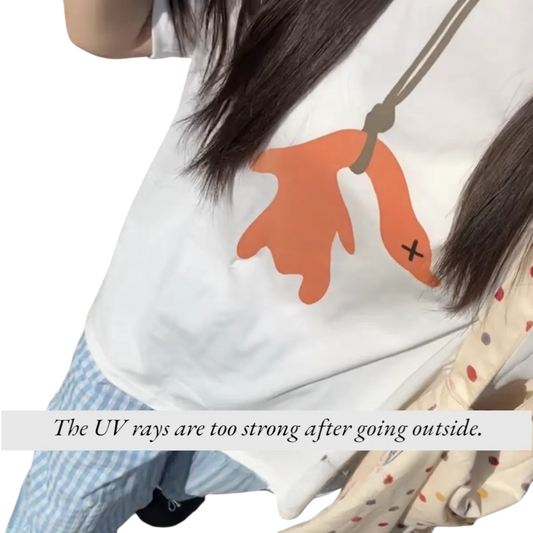 Color-Changing Roast Duck T-Shirt – UV Reactive, Cute & Comfy Cotton Tee for Summer - Cutier Store