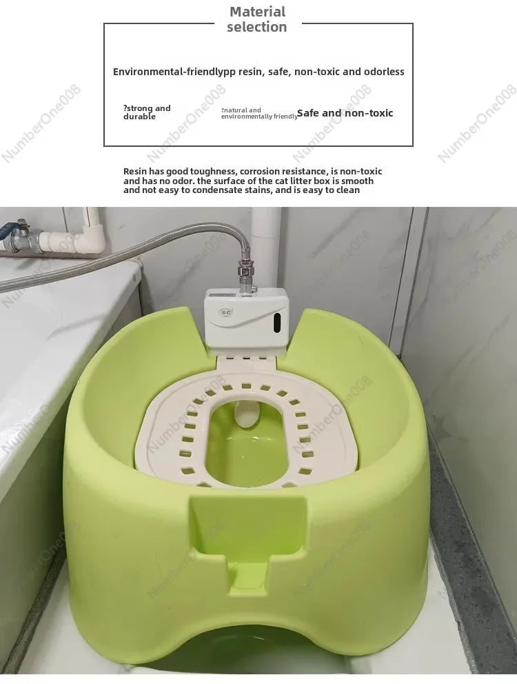 Luxury Automatic Flushing Cat Toilet