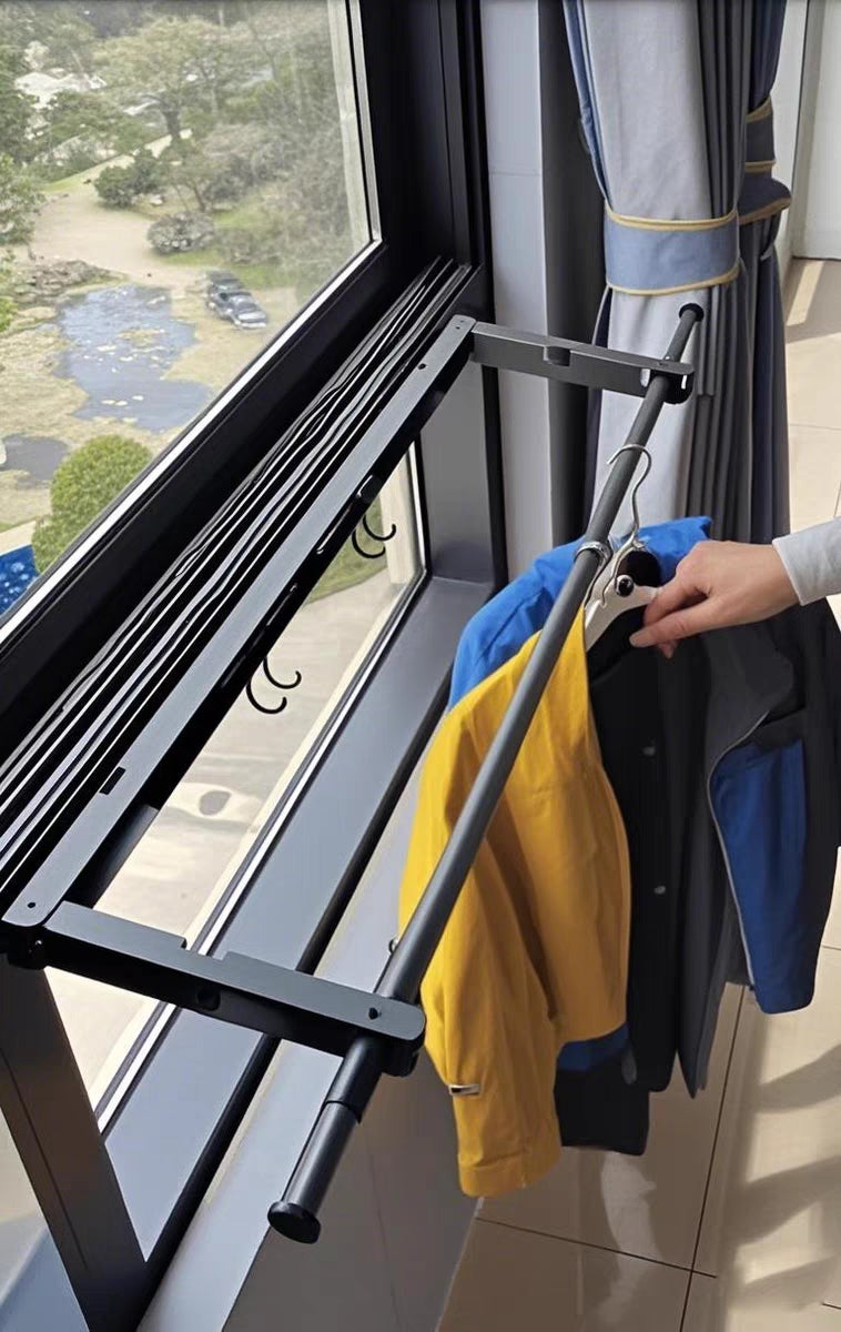 Foldable Wall-Mounted Clothes Drying Rack