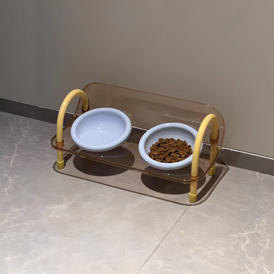 Anti Slip Dual Cat Bowl Set