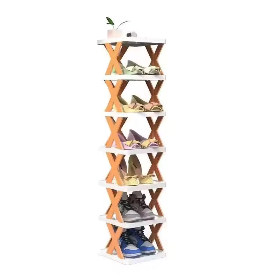 DIY Shoe Rack – Vertical Space Saver Storage Shelf for Entryway, Closet, Bedroom
