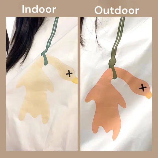 Color-Changing Roast Duck T-Shirt – UV Reactive, Cute & Comfy Cotton Tee for Summer - Cutier Store