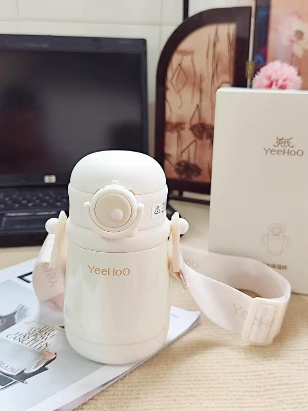 Baby & Toddler Insulated Straw Cup | 1–3Y+ Thermal Milk & Water Bottle