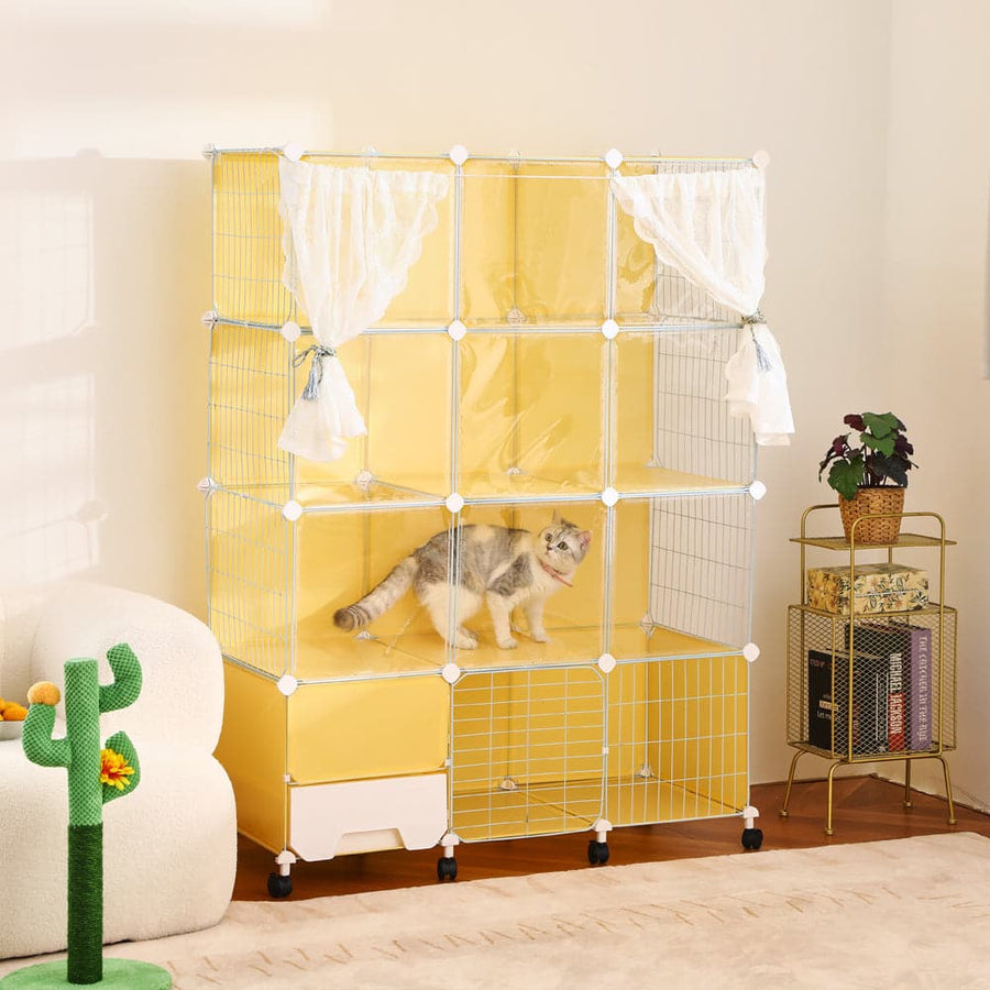 CutierStore® Cat Villa Include Cat Litter Box - PP11 - Cutier Store