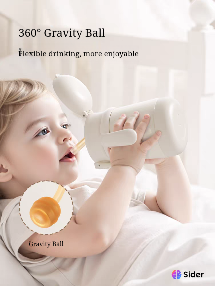 Baby & Toddler Insulated Straw Cup | 1–3Y+ Thermal Milk & Water Bottle