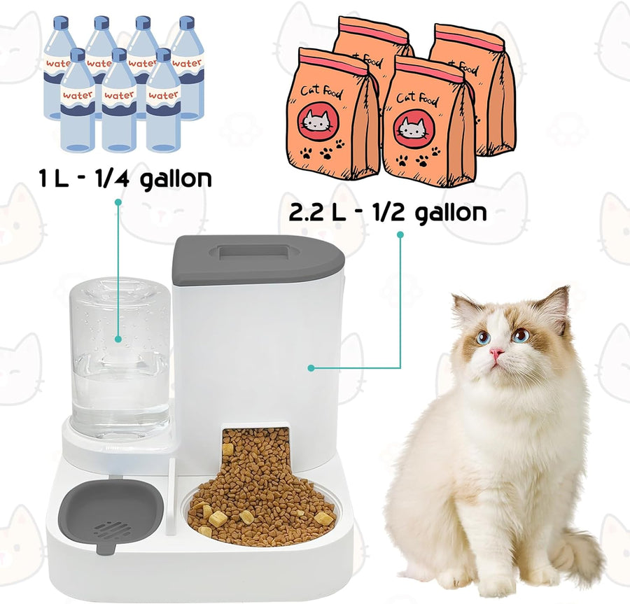 Cat Feeder and Water Dispenser - PP35 CutierStore®