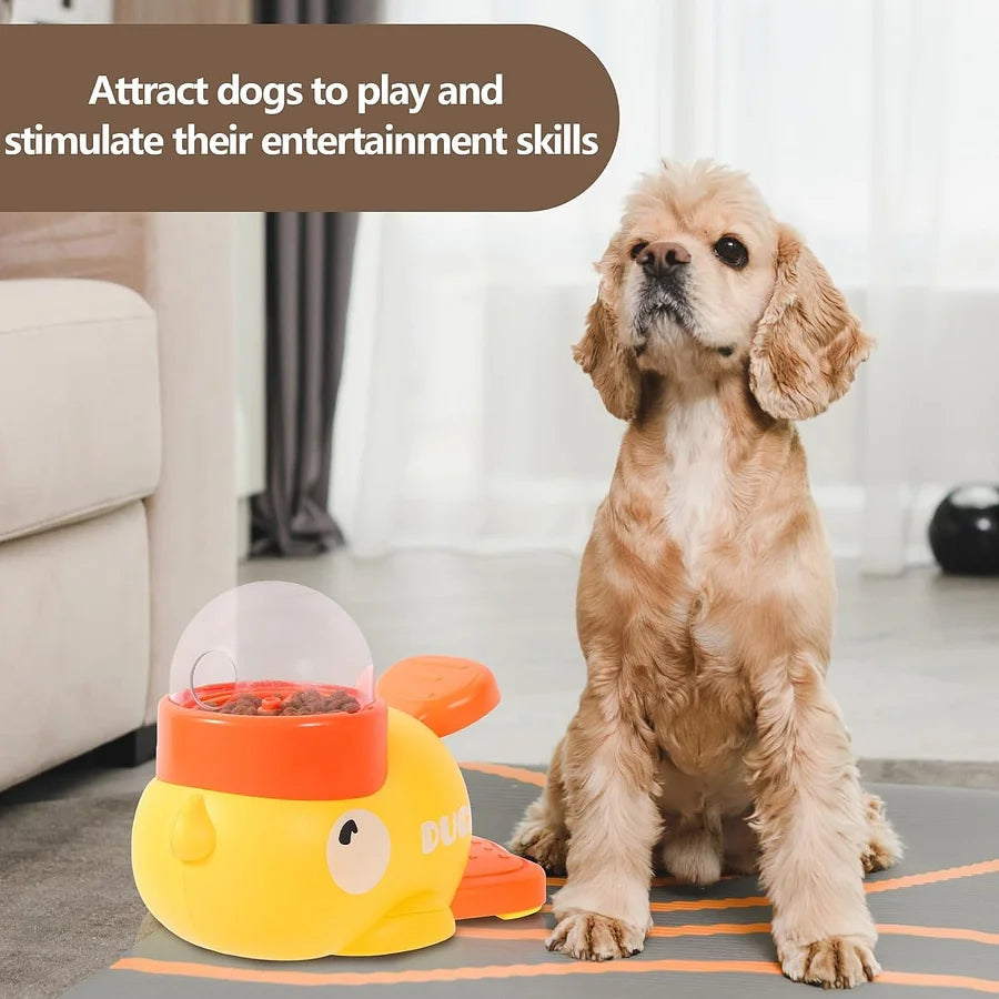Dog Interactive Puzzle Feeder Toy – Duck Treat Dispenser & Slow Feeder - Cutier Store
